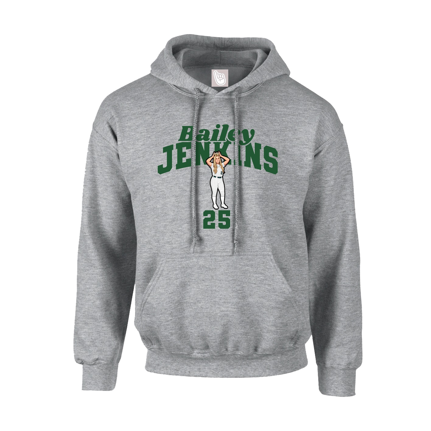 Hoodie — Signature Arch in Grey