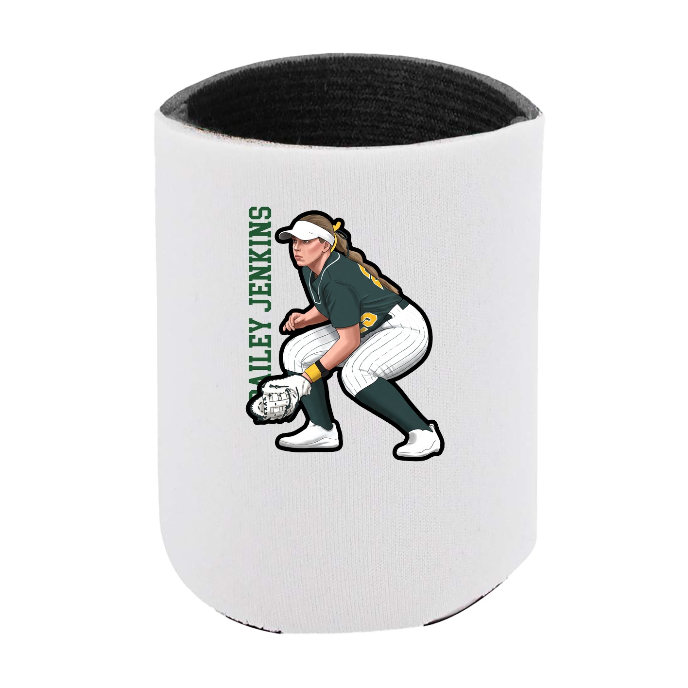 Can Holder — Name Vertical in White