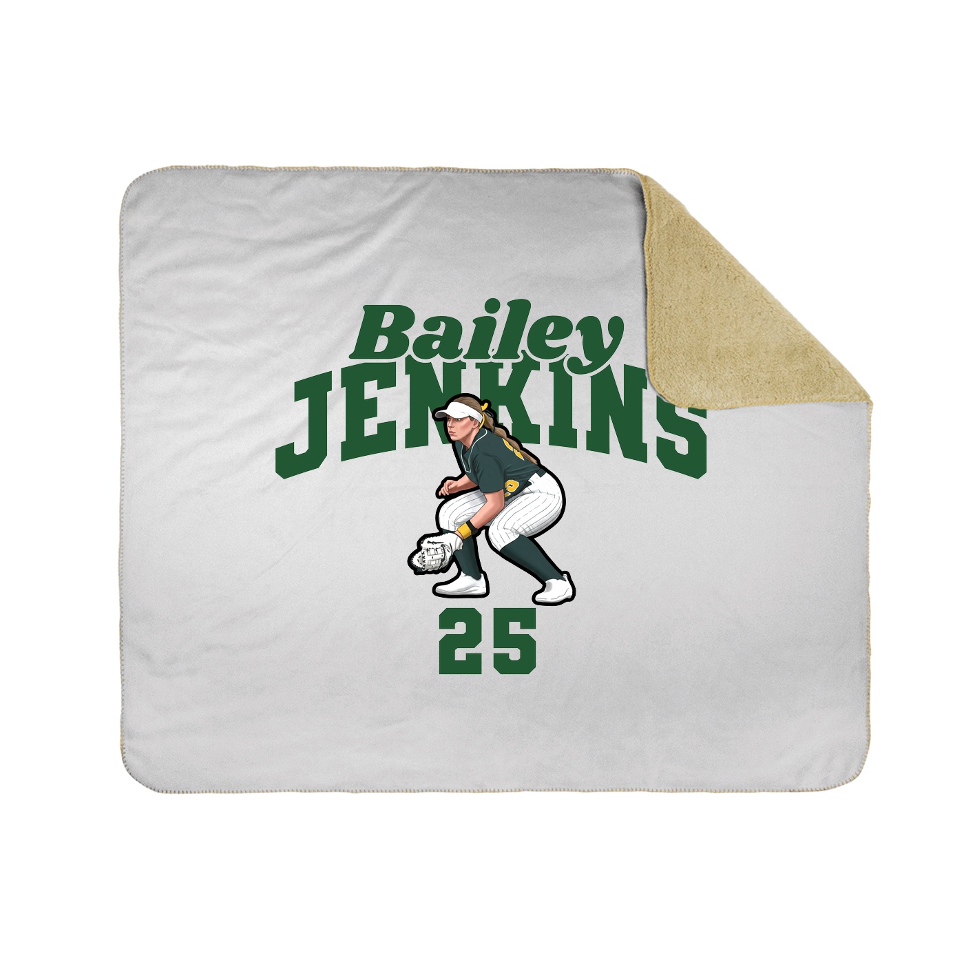 Throw Blanket — Signature Arch in White