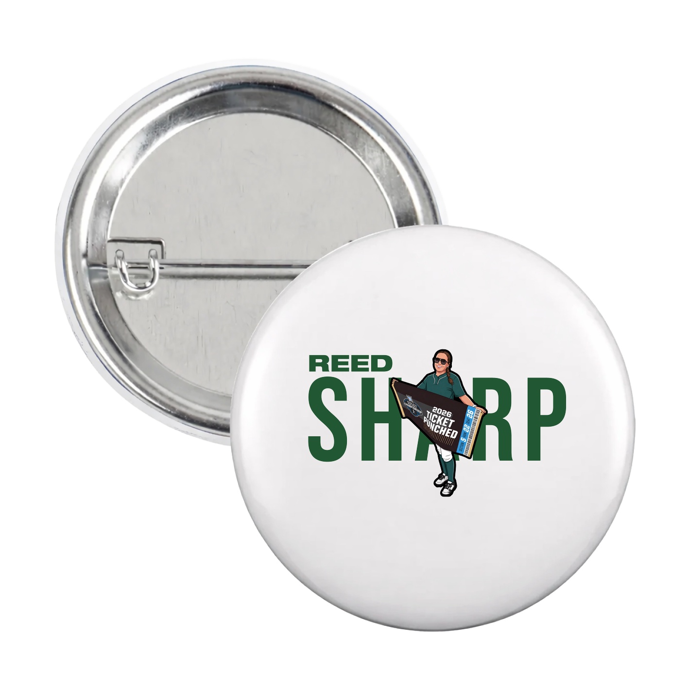 Game Day Button — Player Name in White