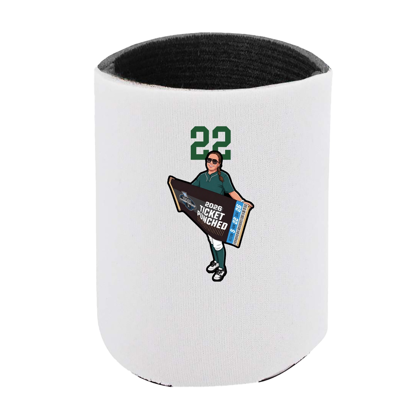Can Holder — Number Top in White