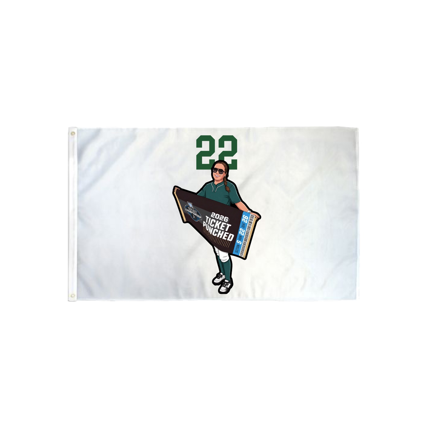 3x5 Flag — Number Top in Classic