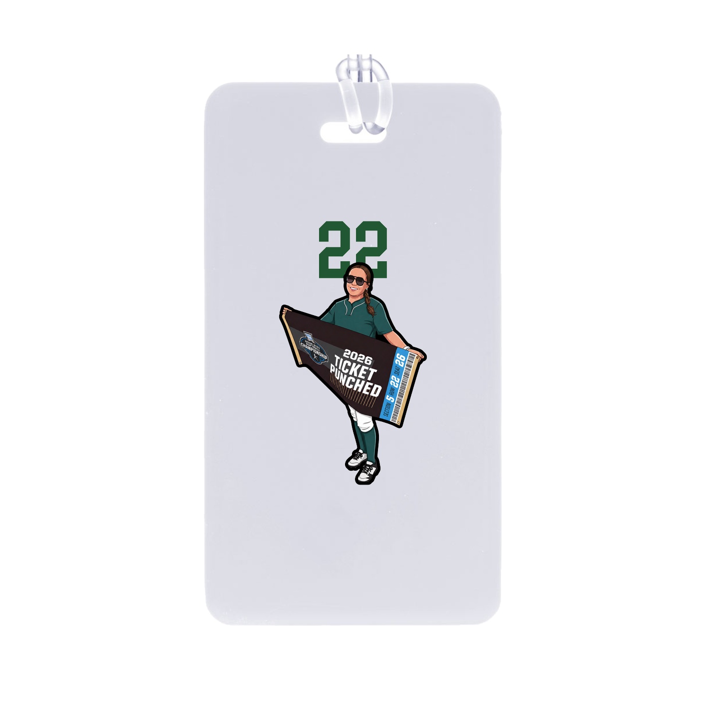 Bag Tag — Number Top in Classic