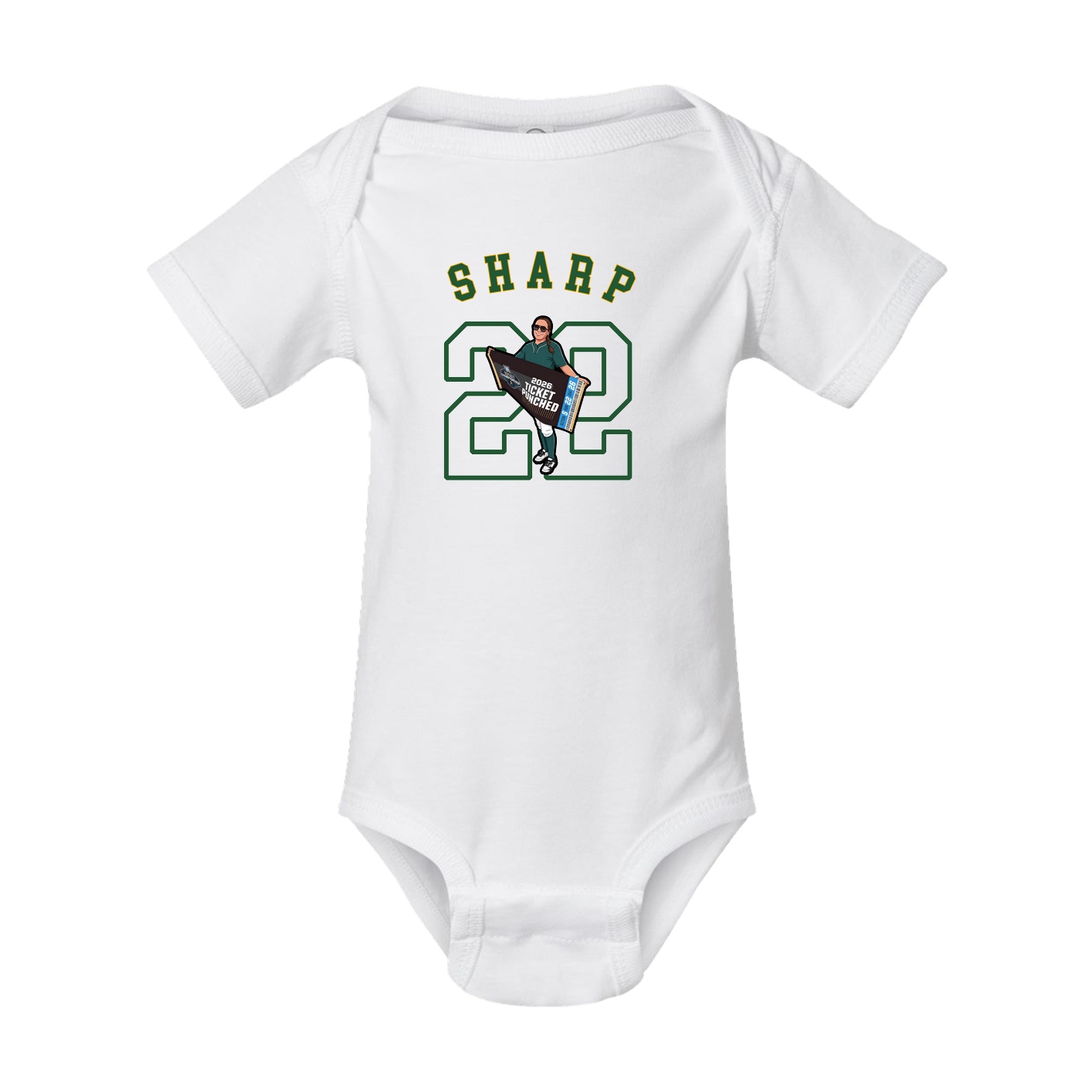 Baby Onesie — Shirsey Arch in White