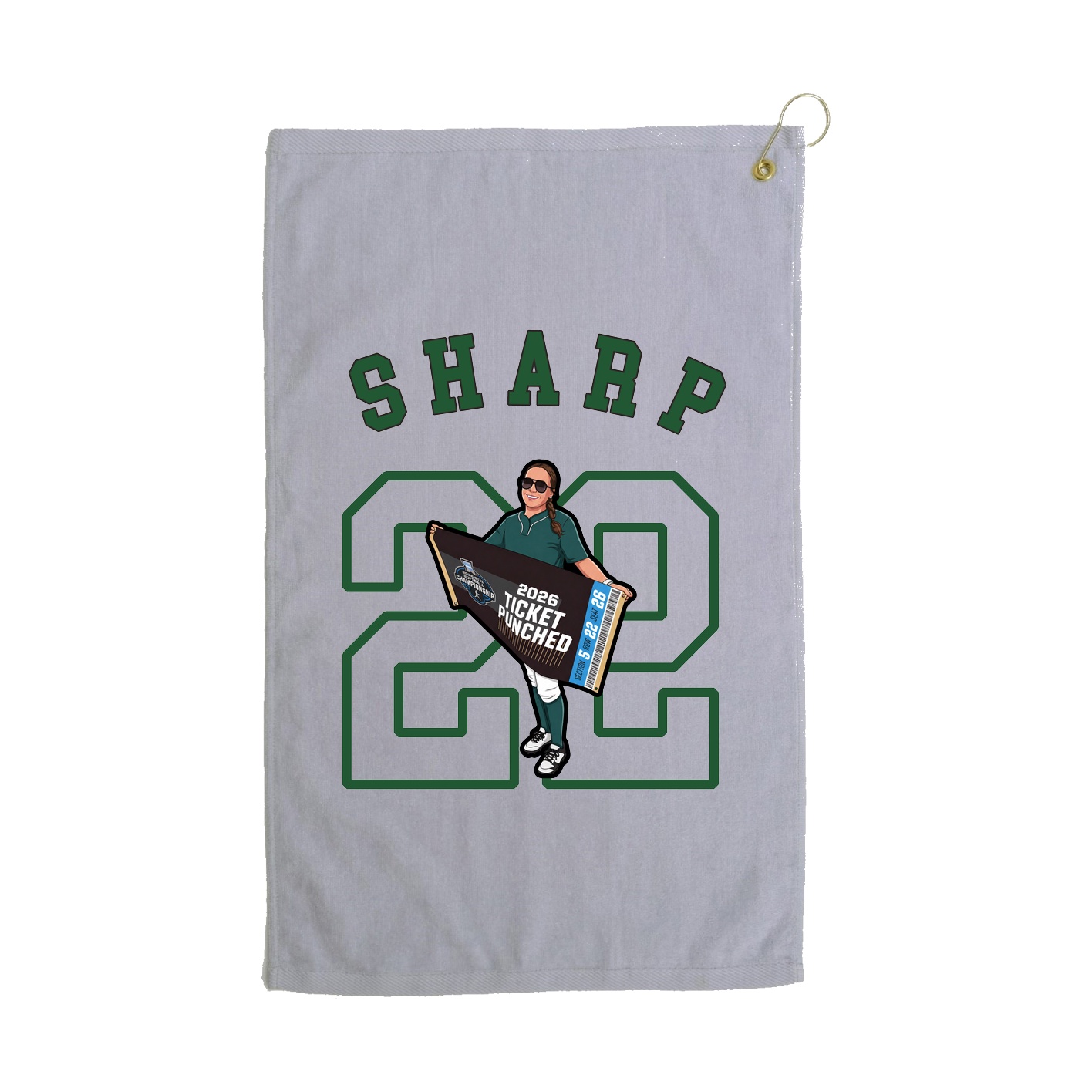 Golf Towel — Shirsey Arch in Grey