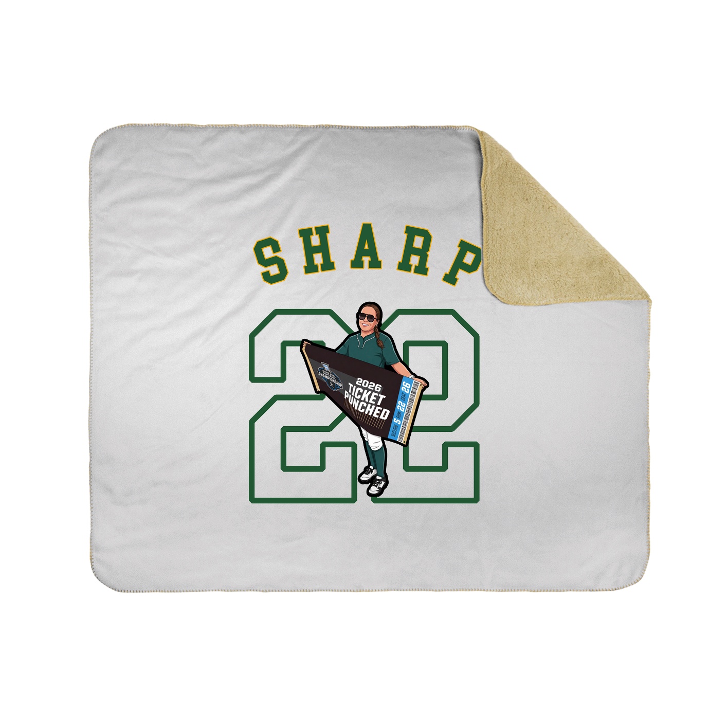 Throw Blanket — Shirsey Arch in White