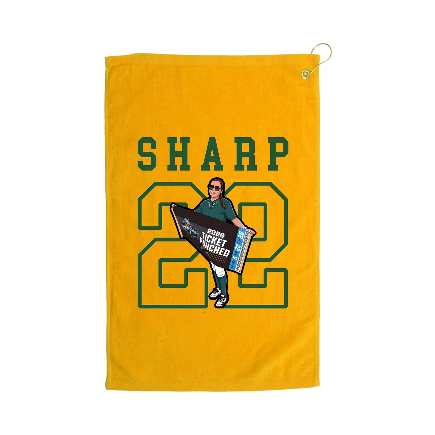 Golf Towel — Shirsey in Gold