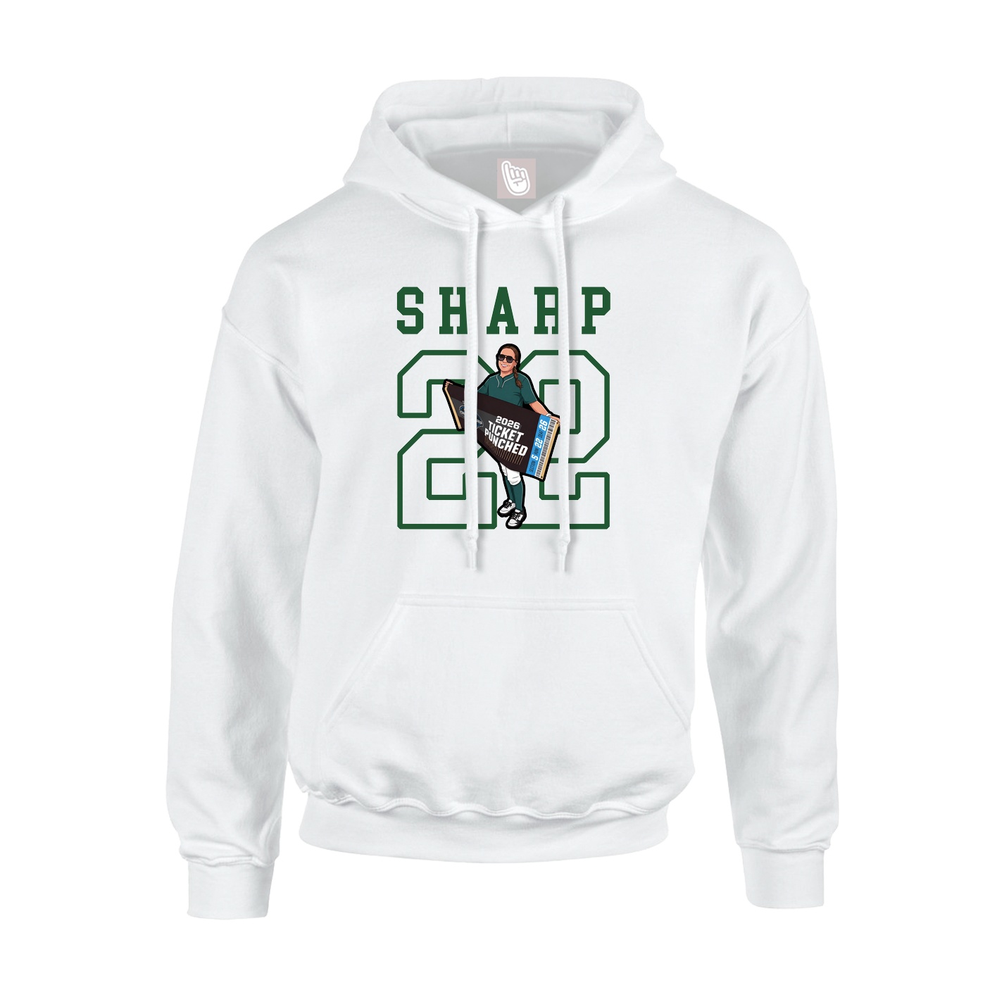 Youth Hoodie — Shirsey in White