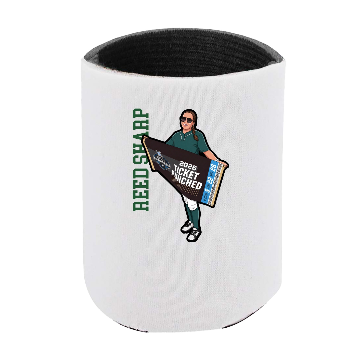 Can Holder — Name Vertical in White