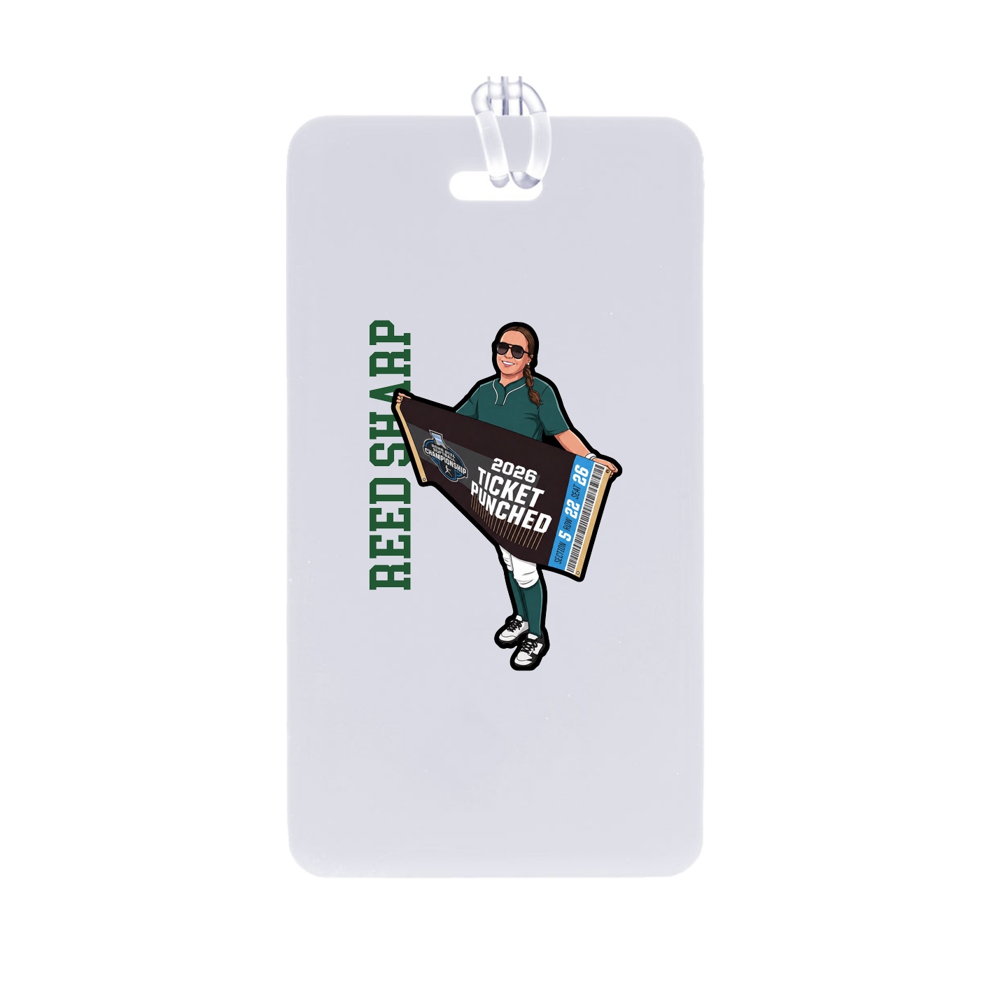 Bag Tag — Name Vertical in Classic