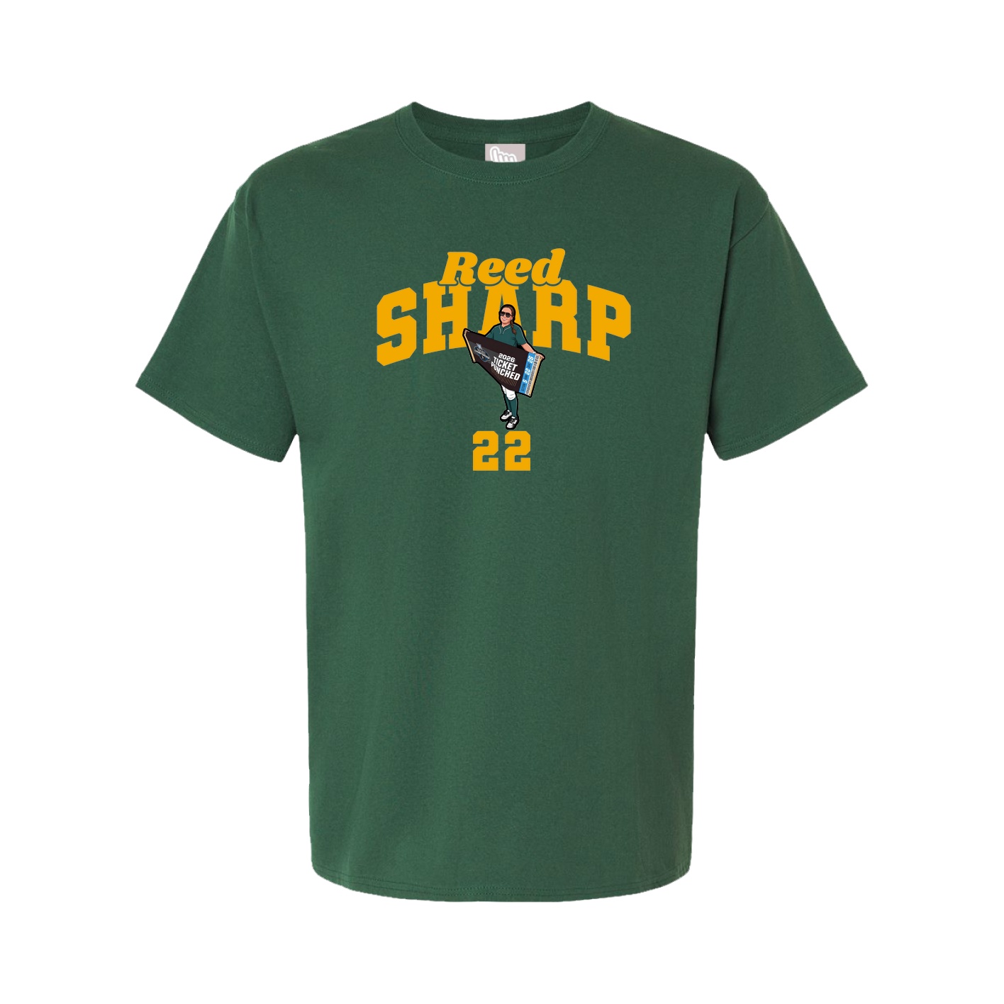 Youth Tee — Signature Arch in Green