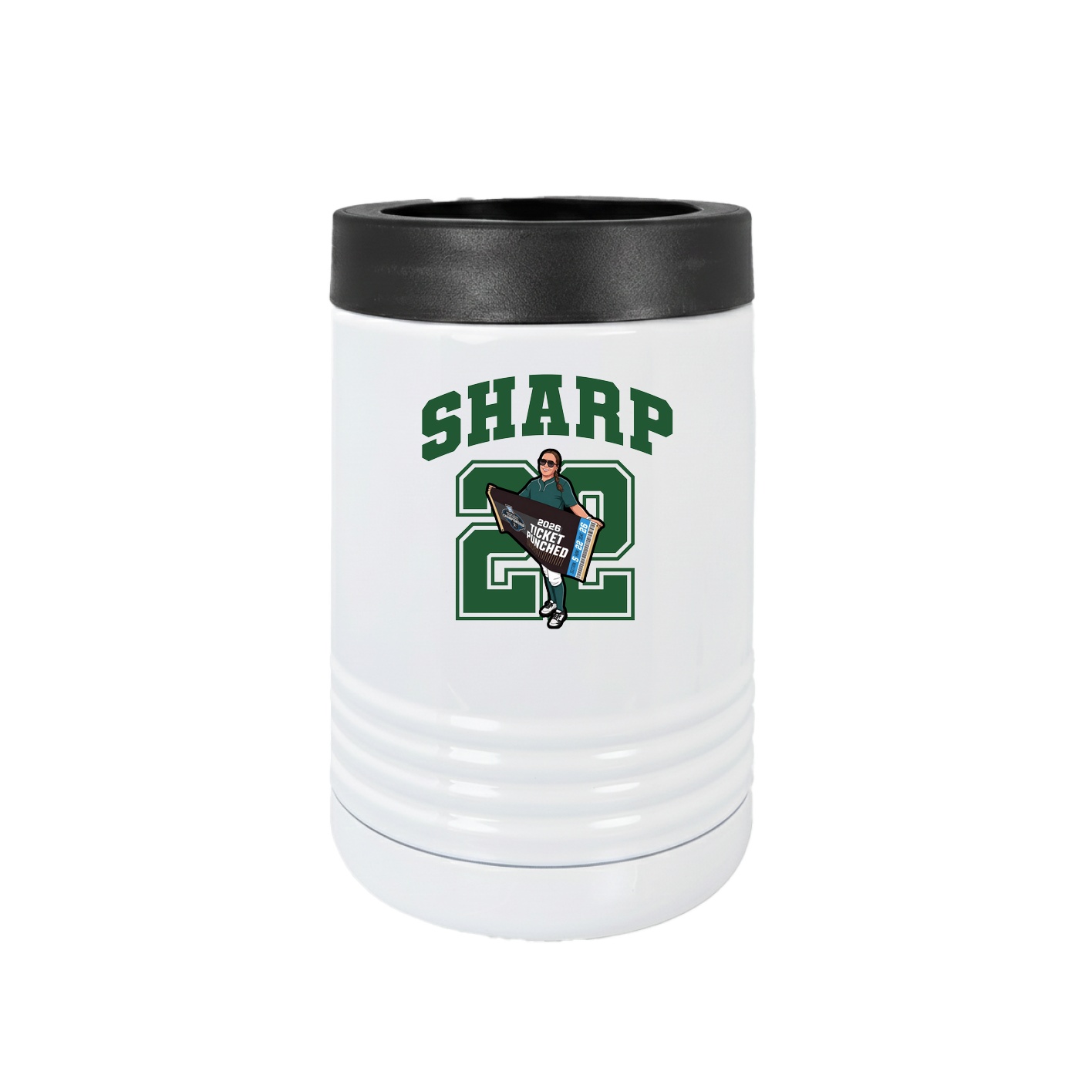 Beverage Holder — Number in White
