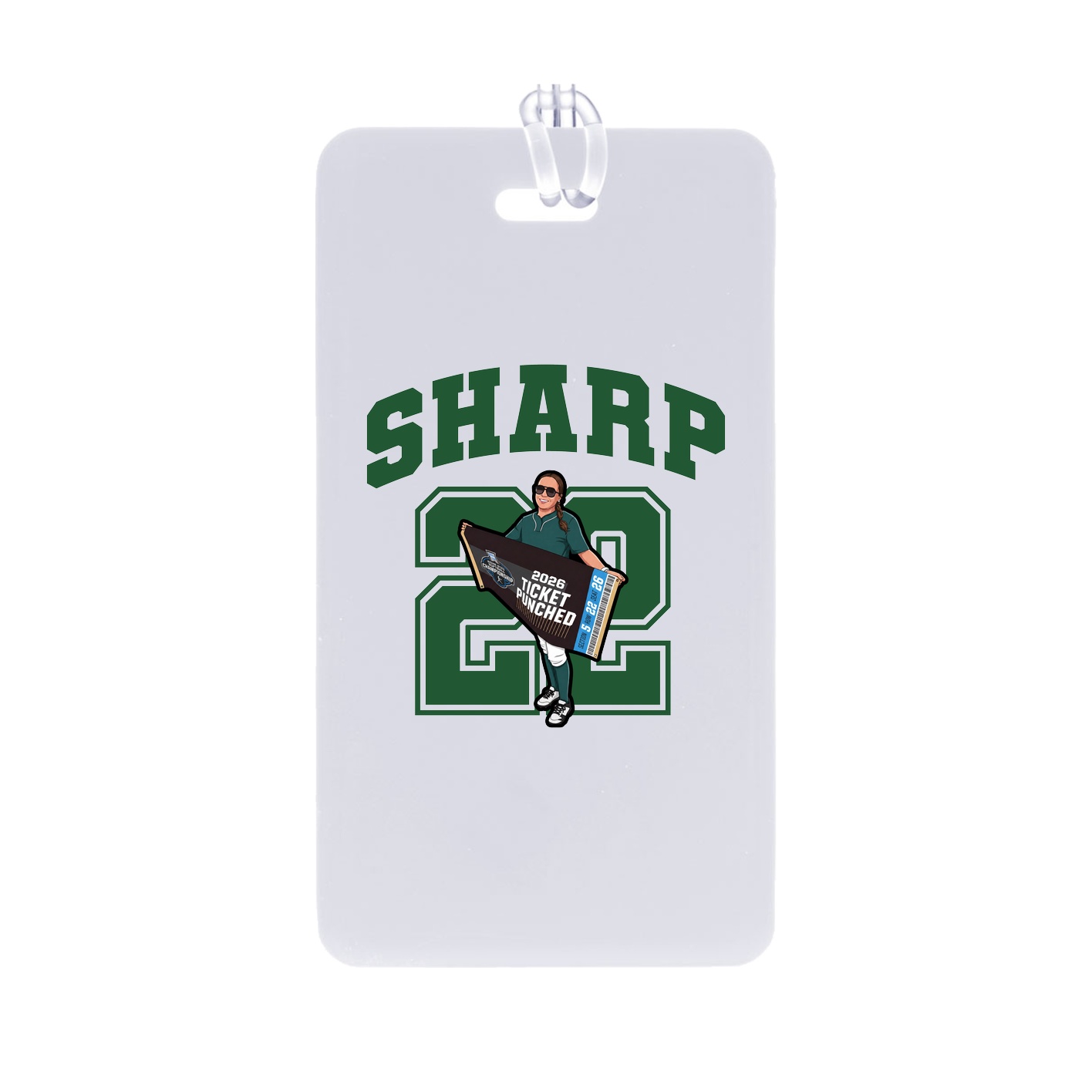 Bag Tag — Number in Classic