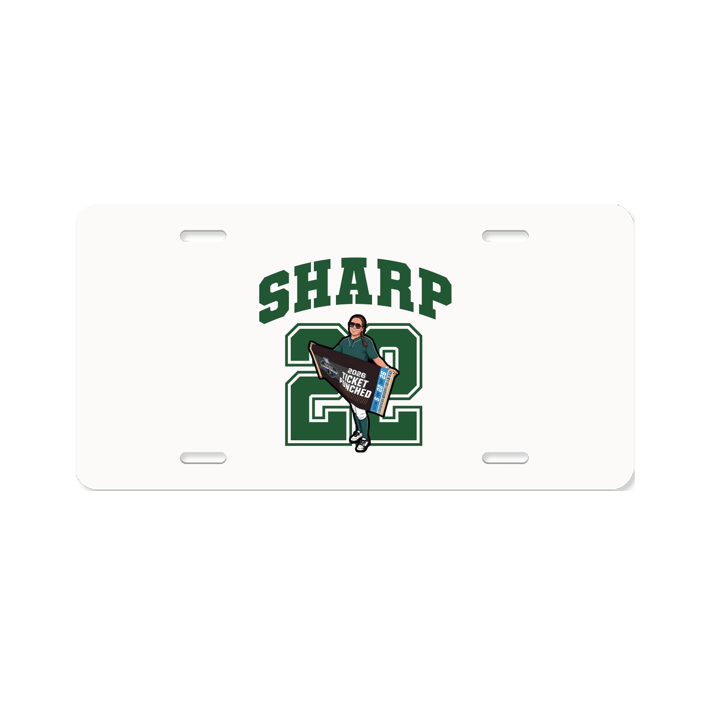 License Plate — Number in Classic