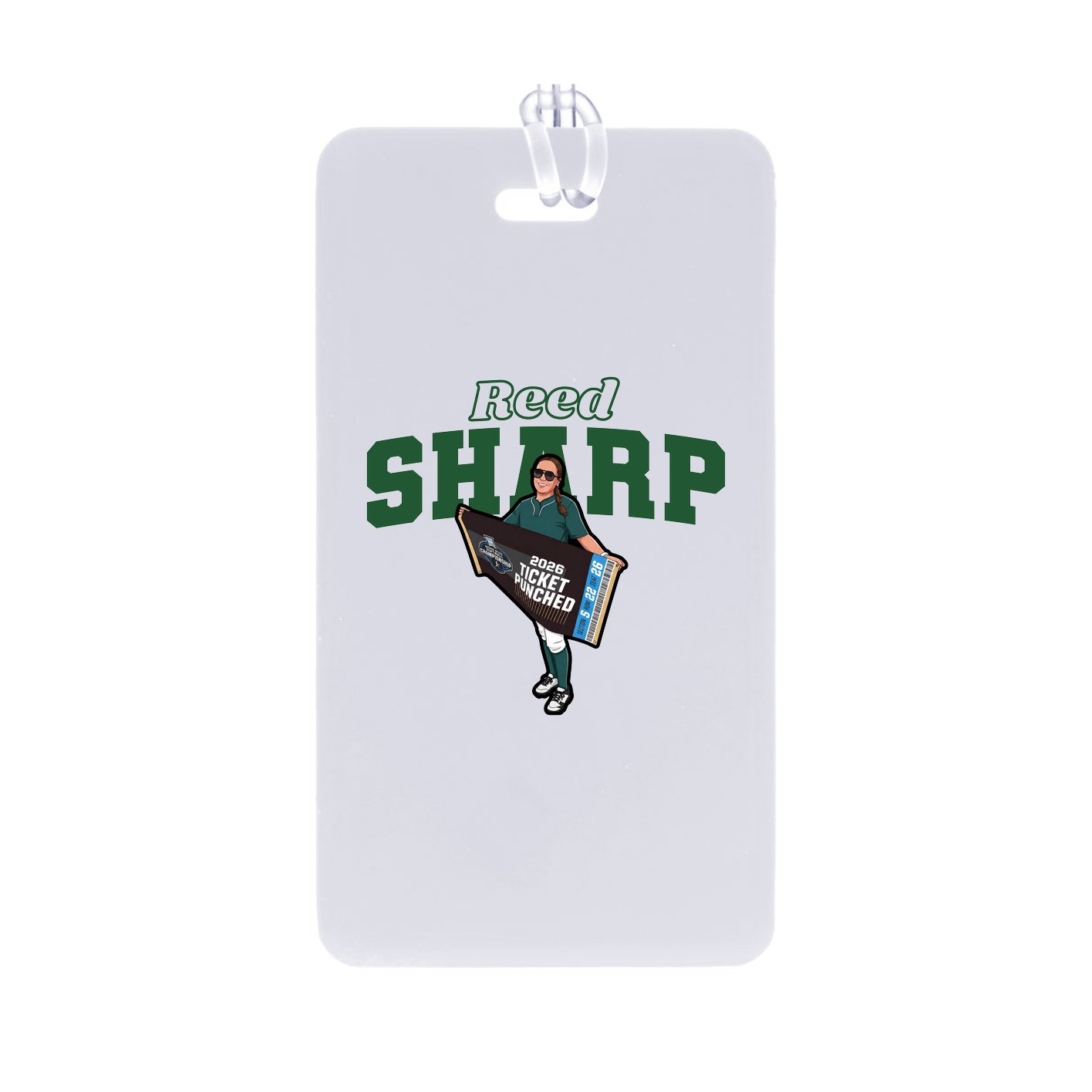 Bag Tag — Name Arch in Classic