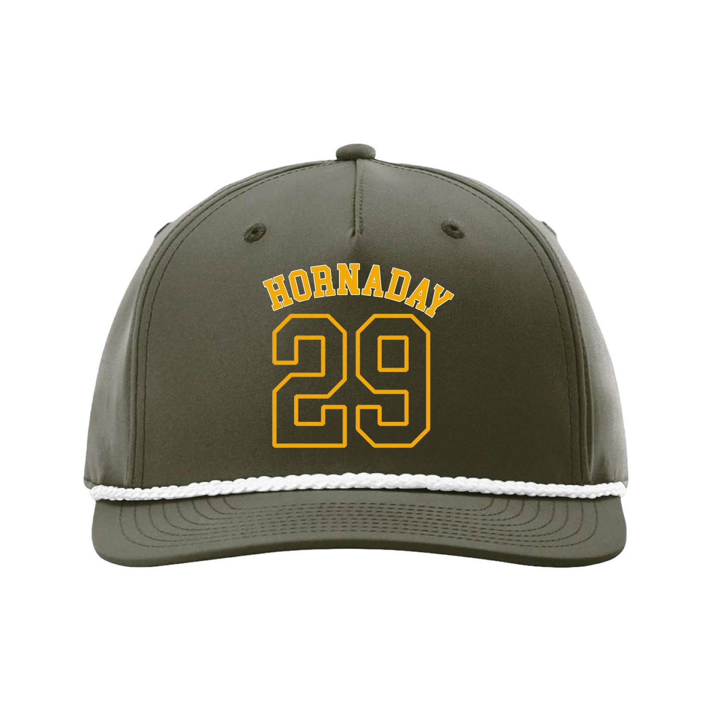 Five-Panel Classic Rope Cap — Shirsey Arch in Green
