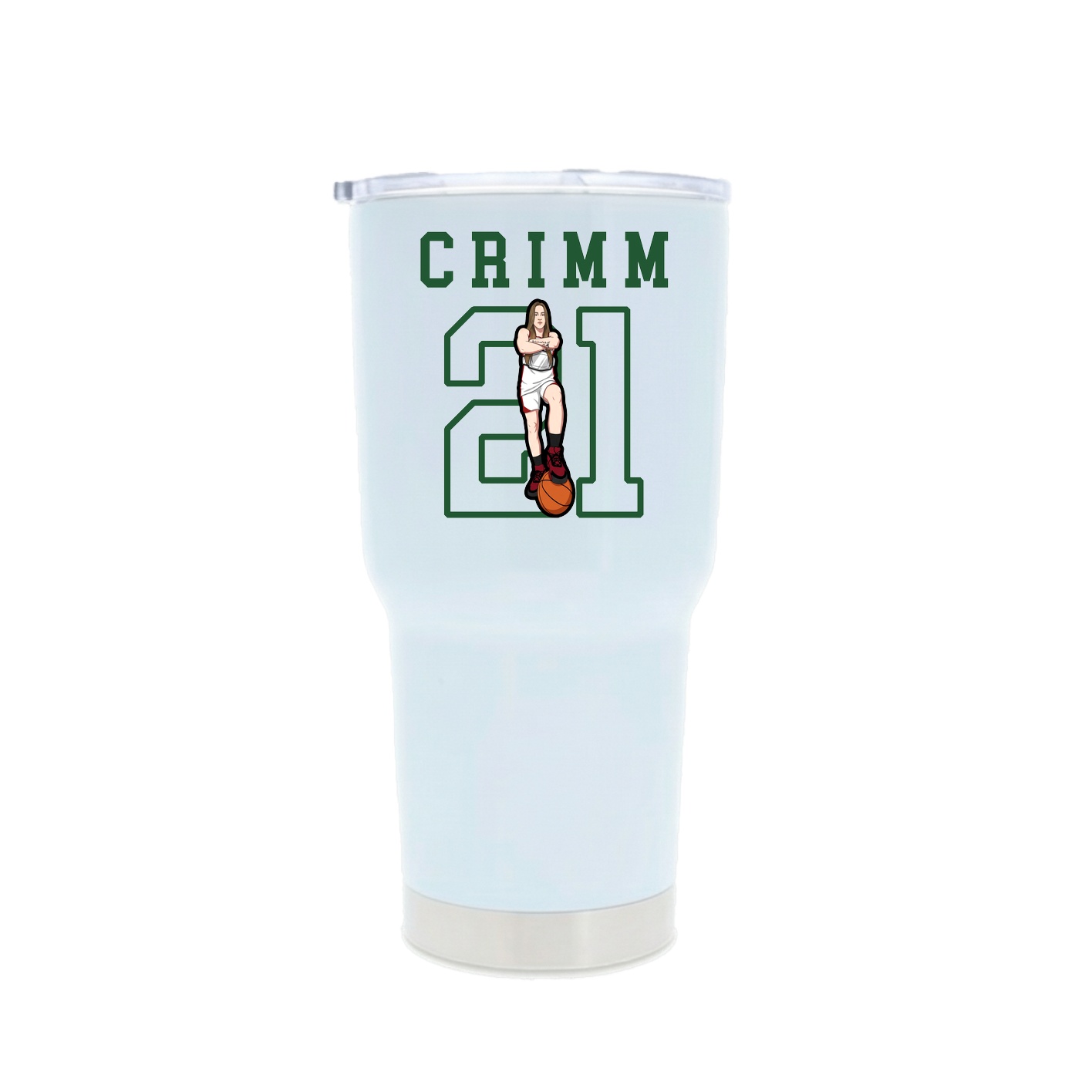 30oz Stainless Steel Tumbler — Shirsey in White