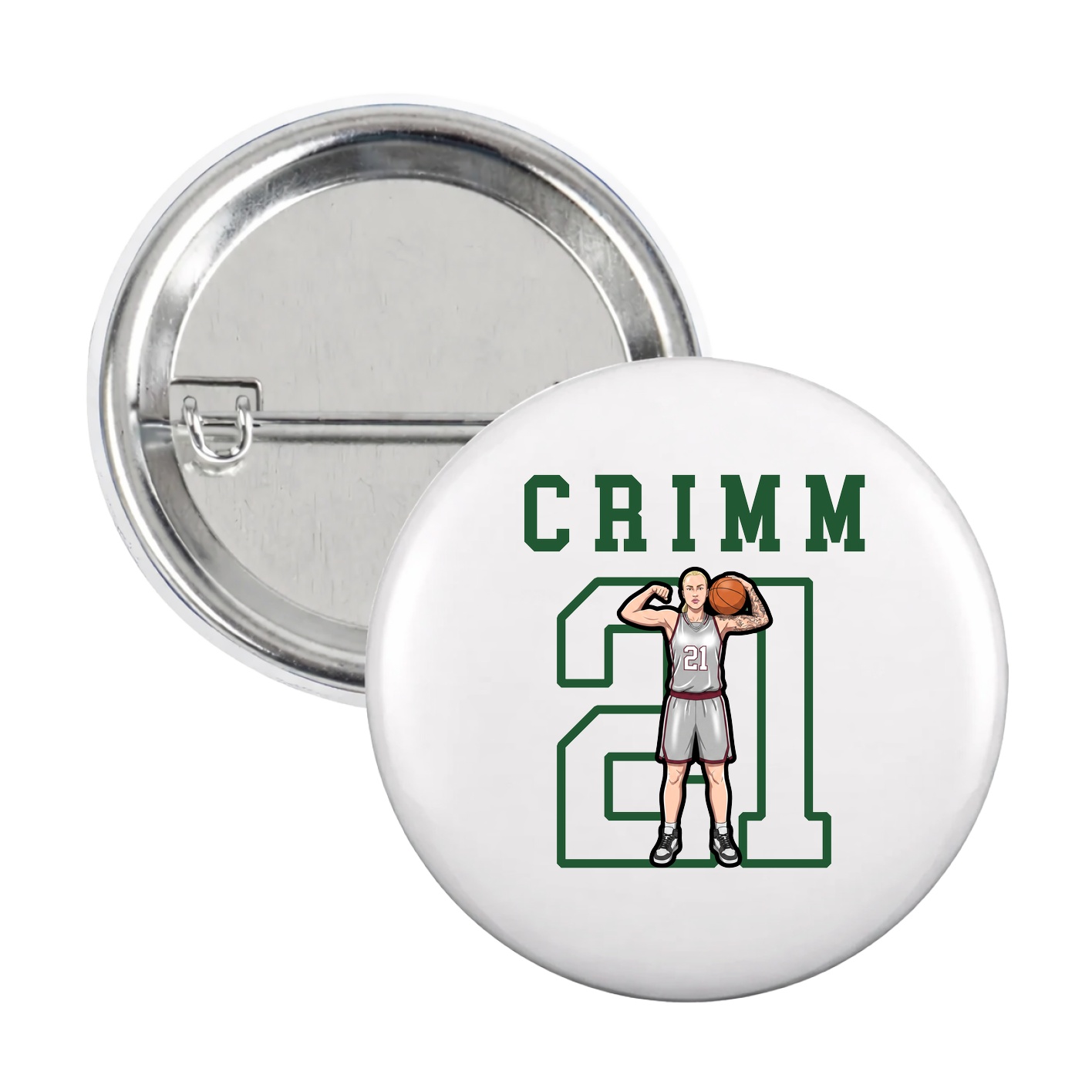 Game Day Button — Shirsey in White