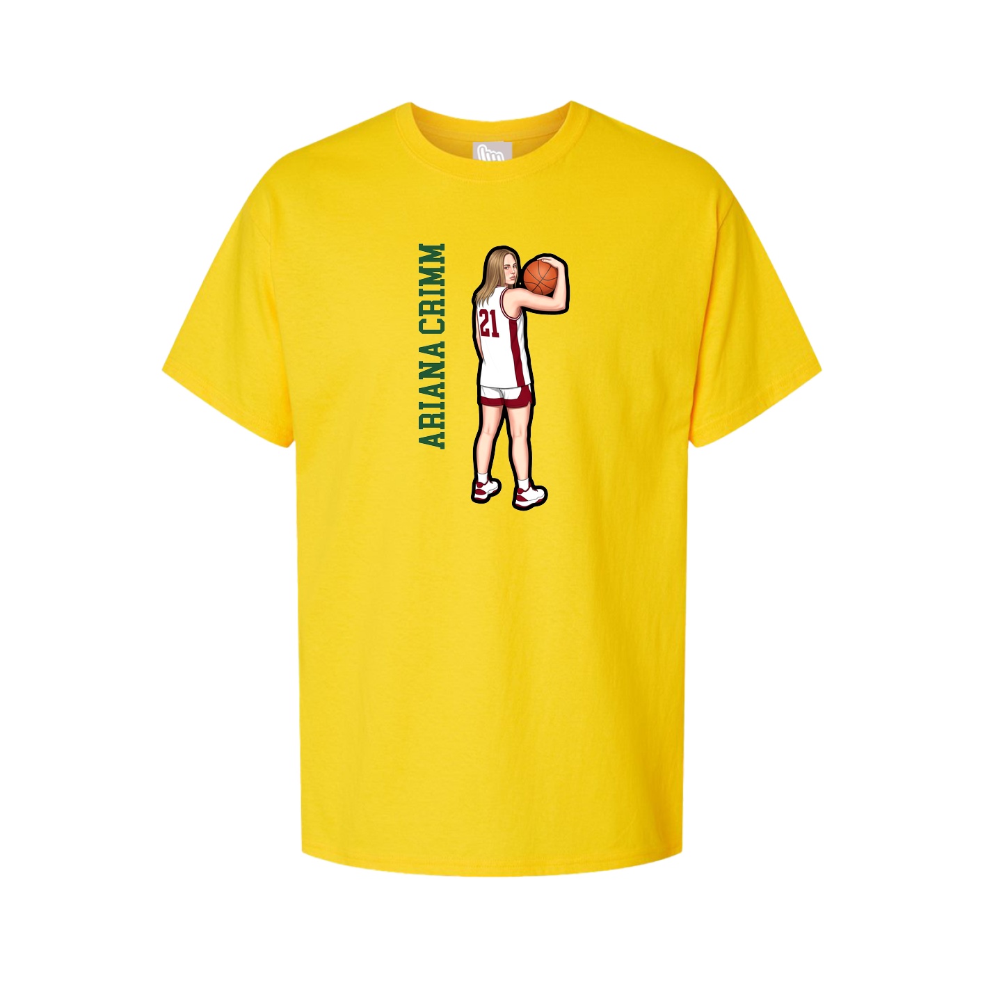 Tee — Name Vertical in Gold