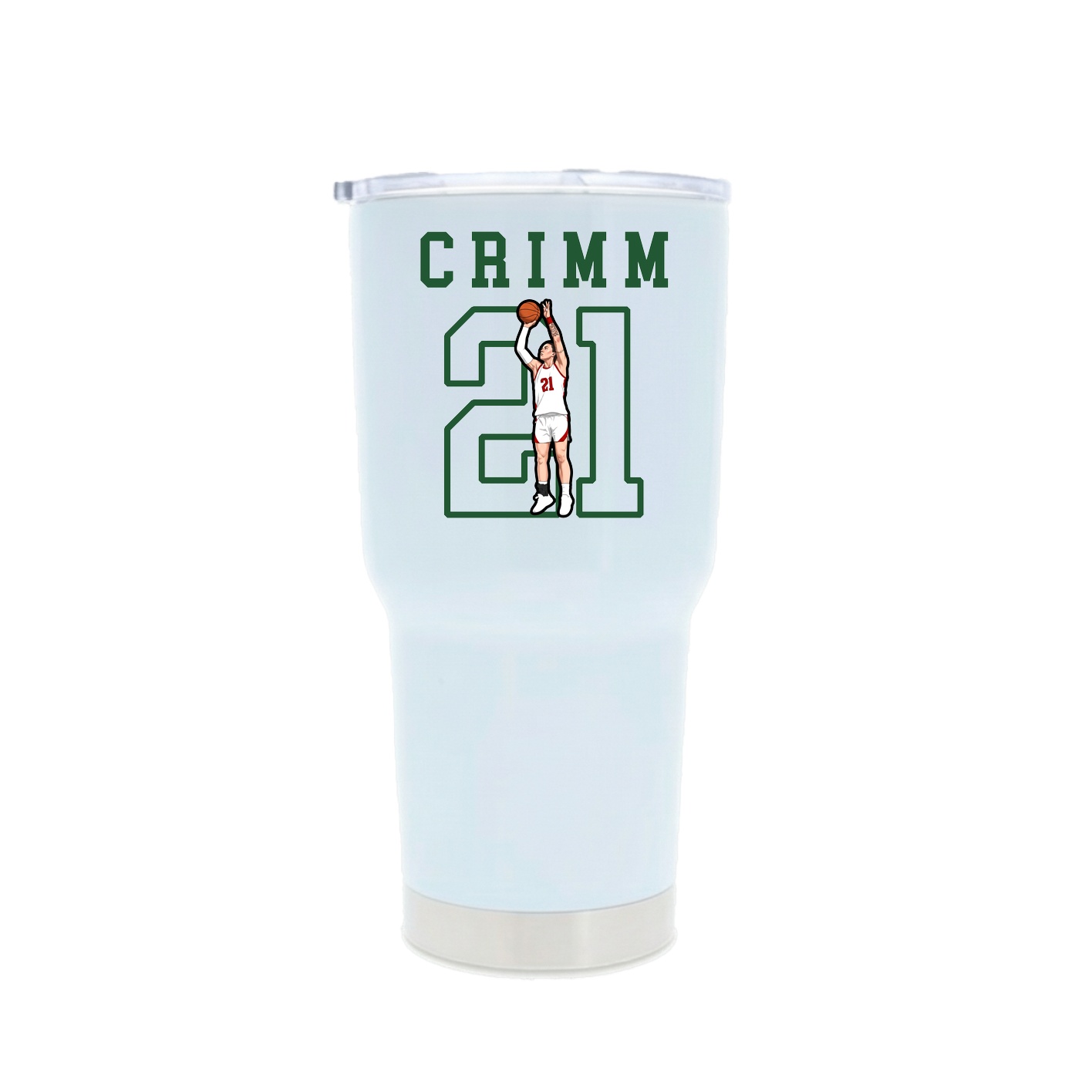 30oz Stainless Steel Tumbler — Shirsey in White