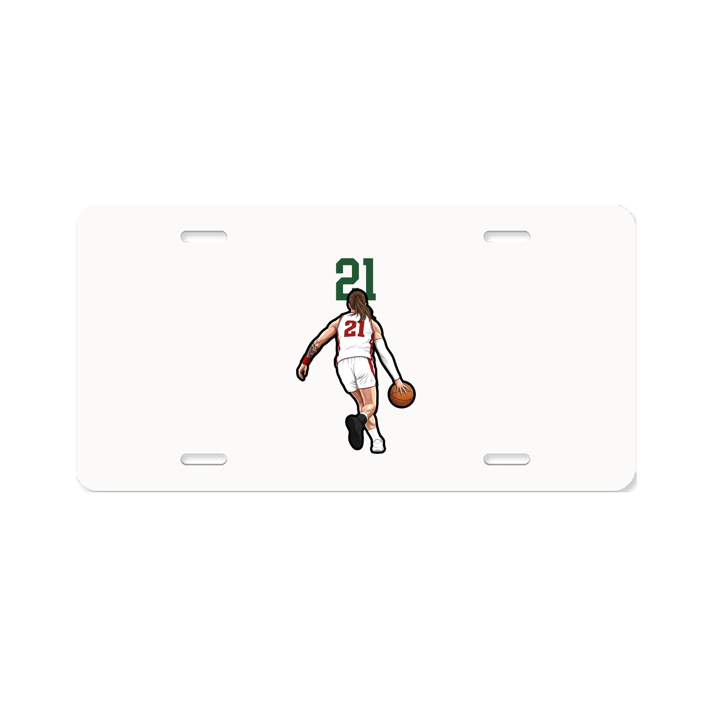 License Plate — Number Top in Classic