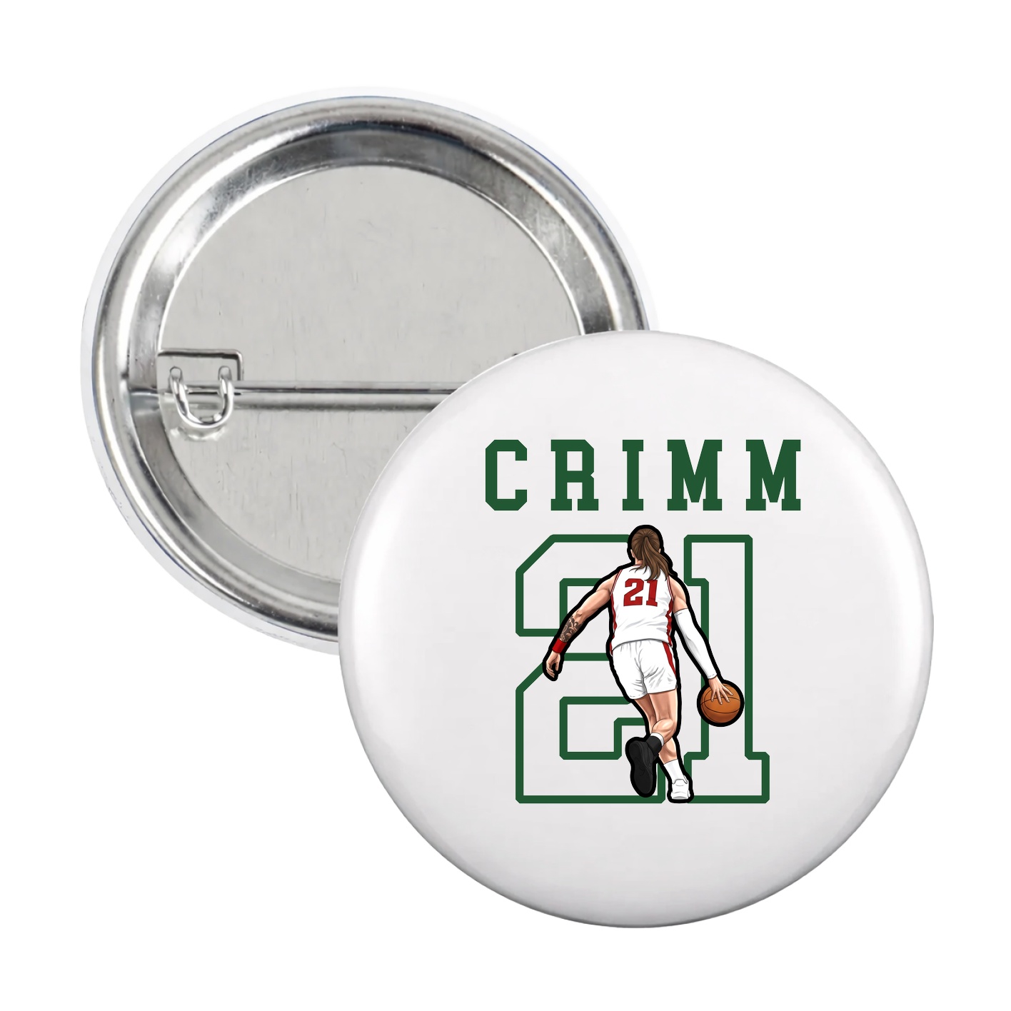 Game Day Button — Shirsey in White