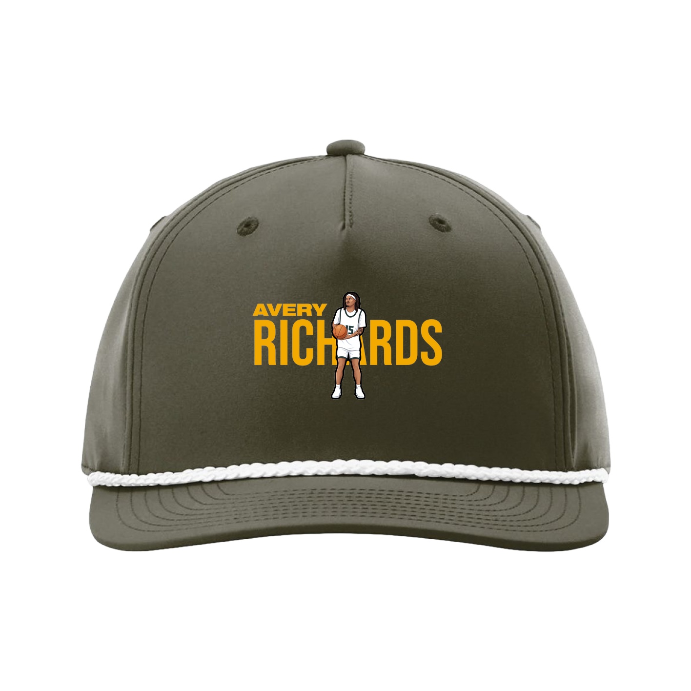 Five-Panel Classic Rope Cap — Player Name in Green