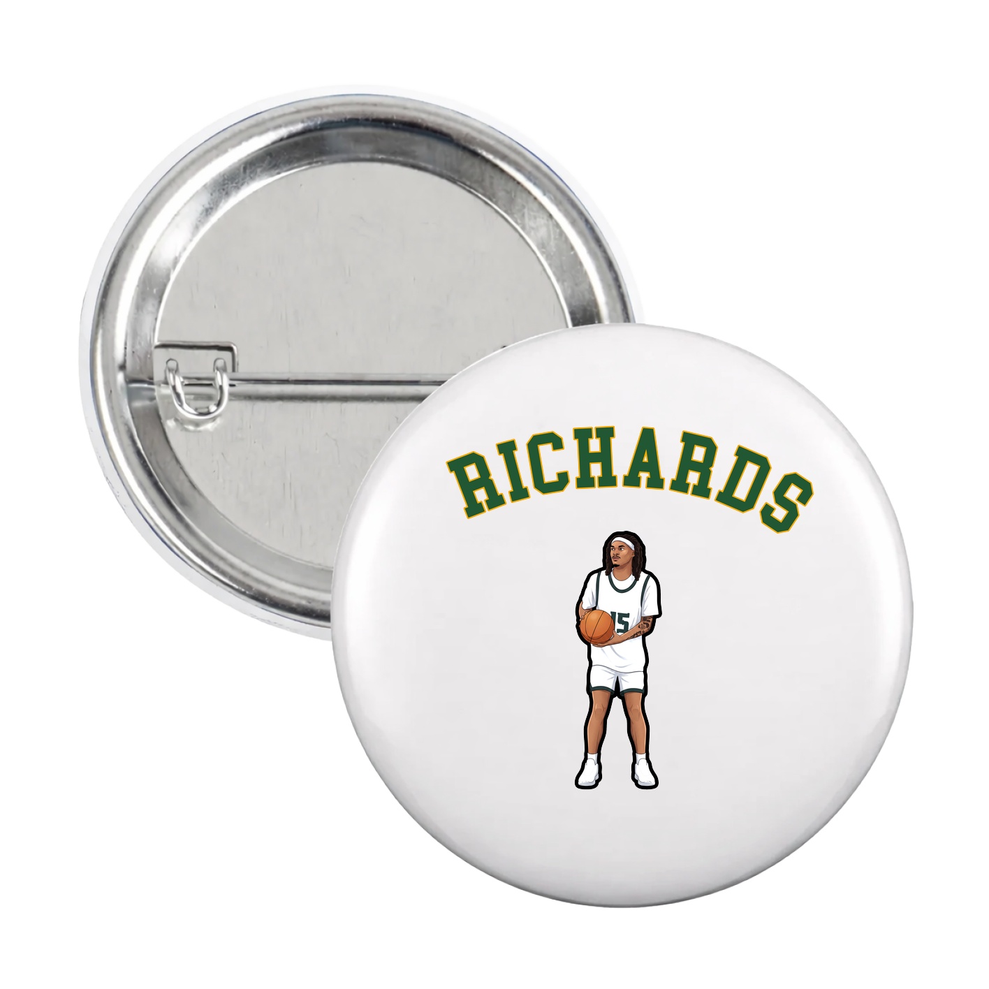 Game Day Button — Shirsey Arch in White