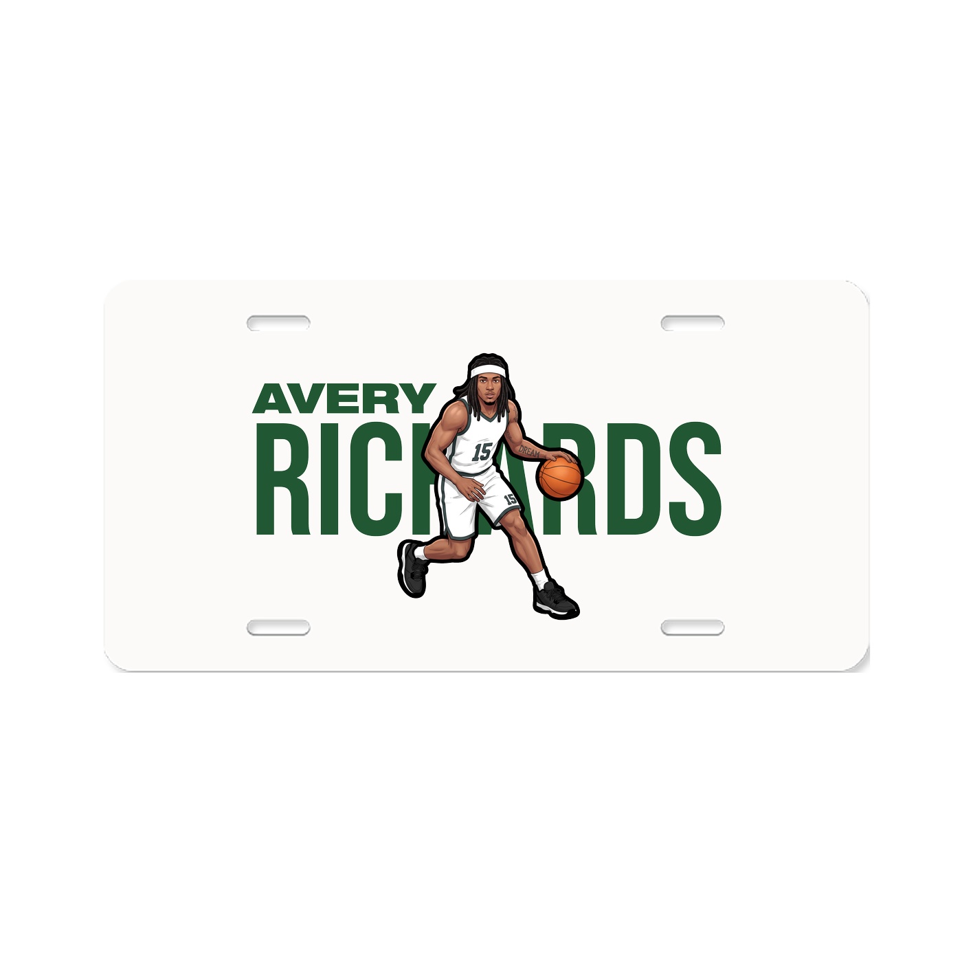 License Plate — Player Name in Classic