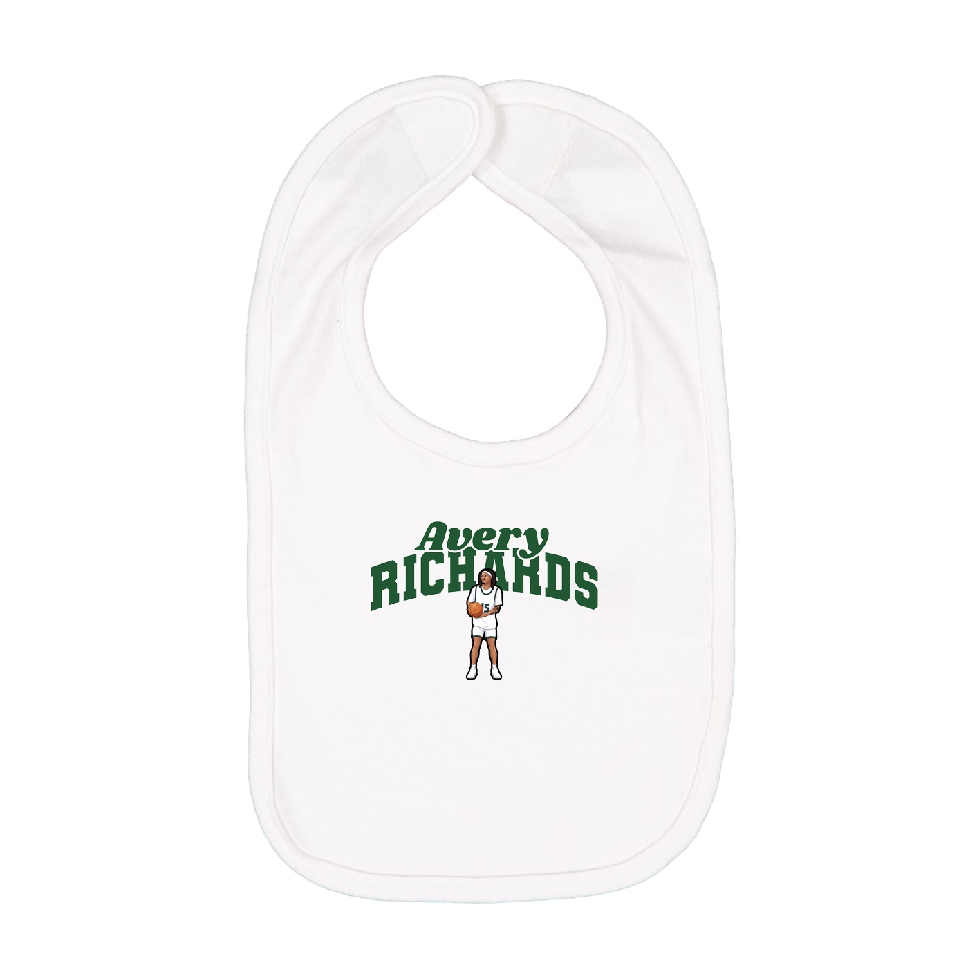 Infant Bib — Signature Arch in White