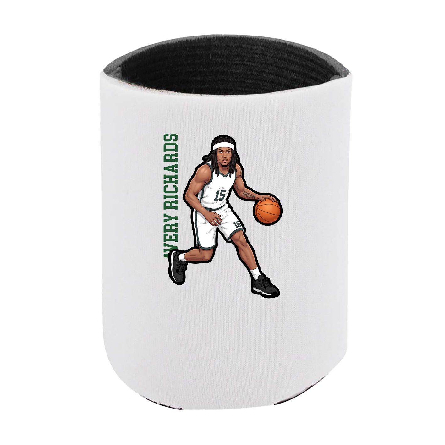 Can Holder — Name Vertical in White