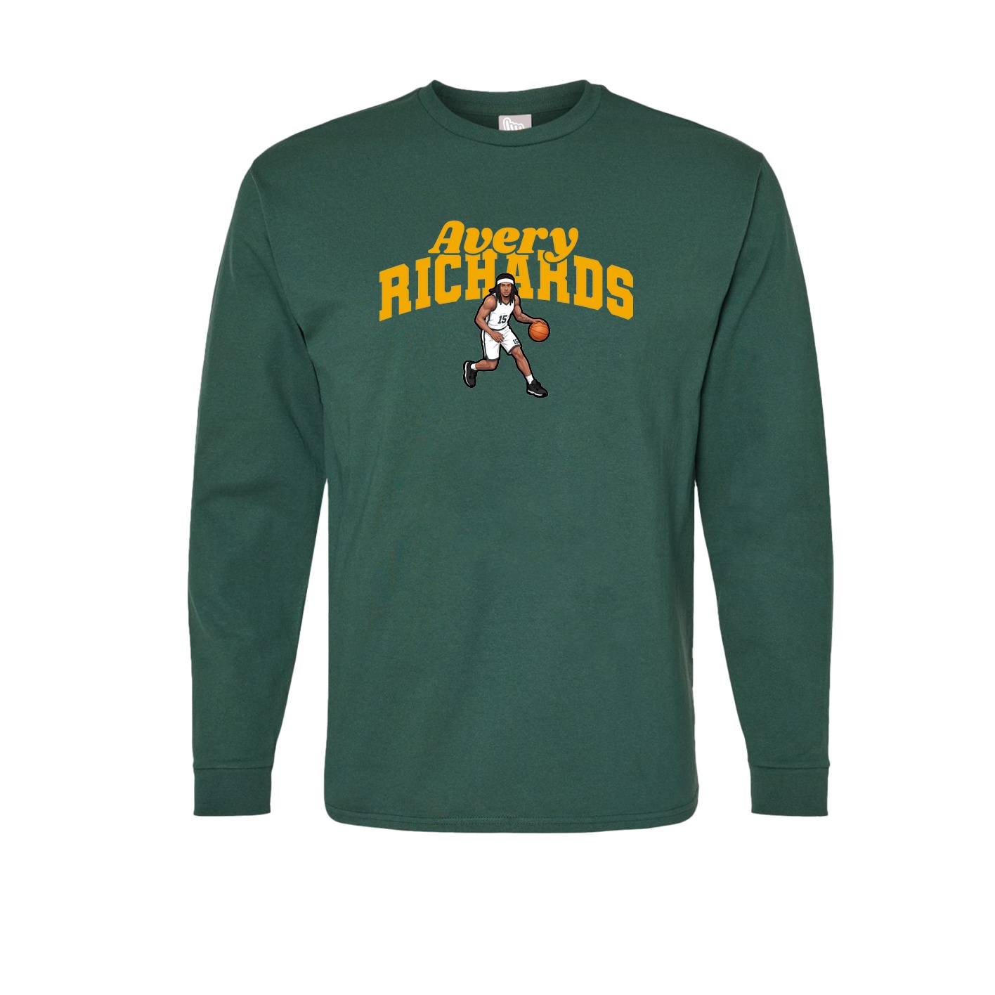 Long Sleeve Tee — Signature Arch in Green