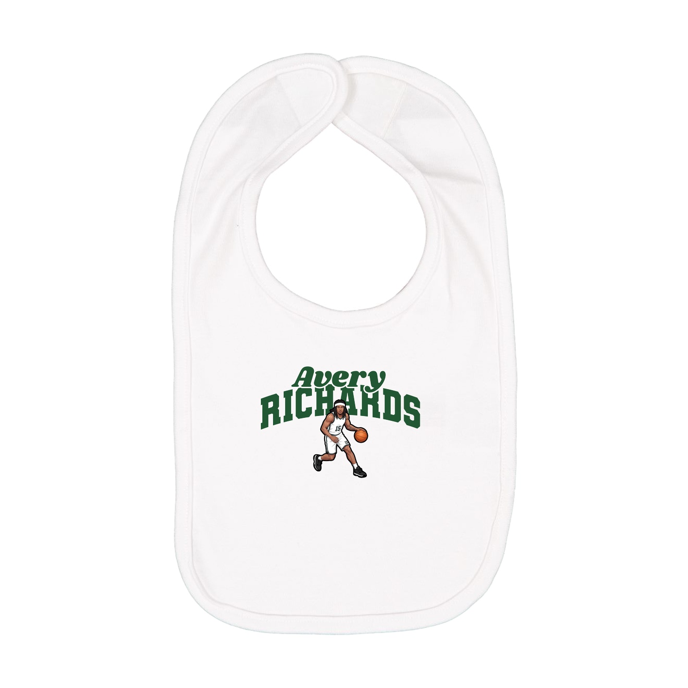 Infant Bib — Signature Arch in White