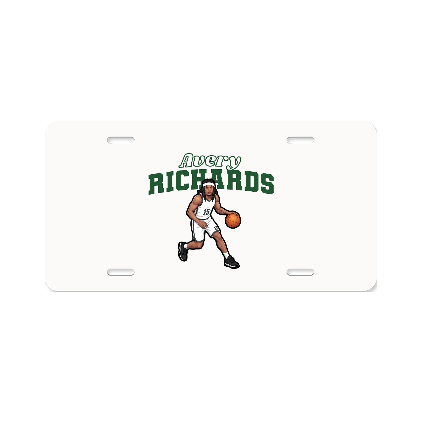 License Plate — Name Arch in Classic
