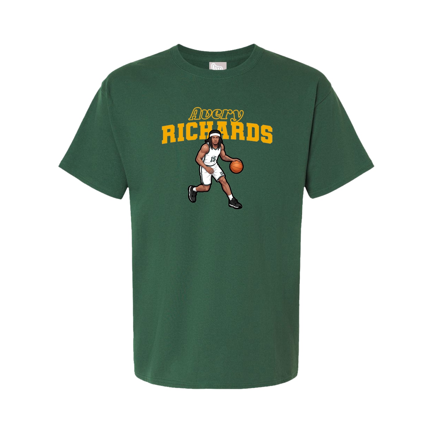 Youth Tee — Name Arch in Green