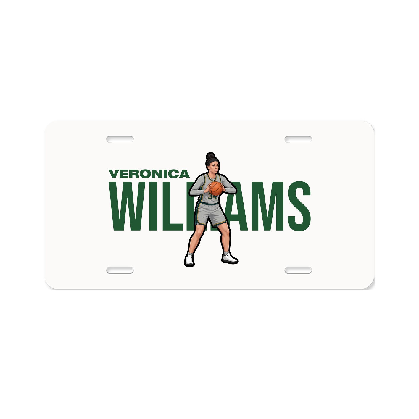 License Plate — Player Name in Classic