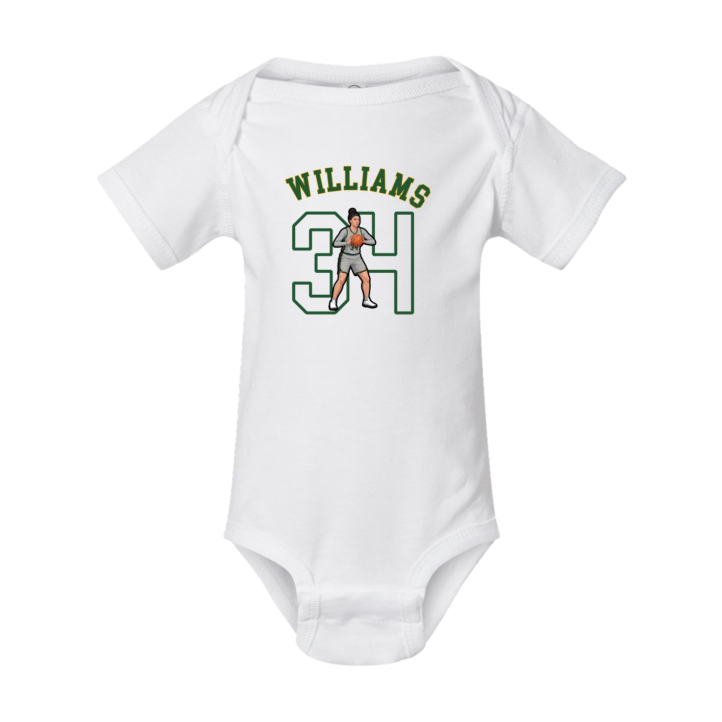 Baby Onesie — Shirsey Arch in White