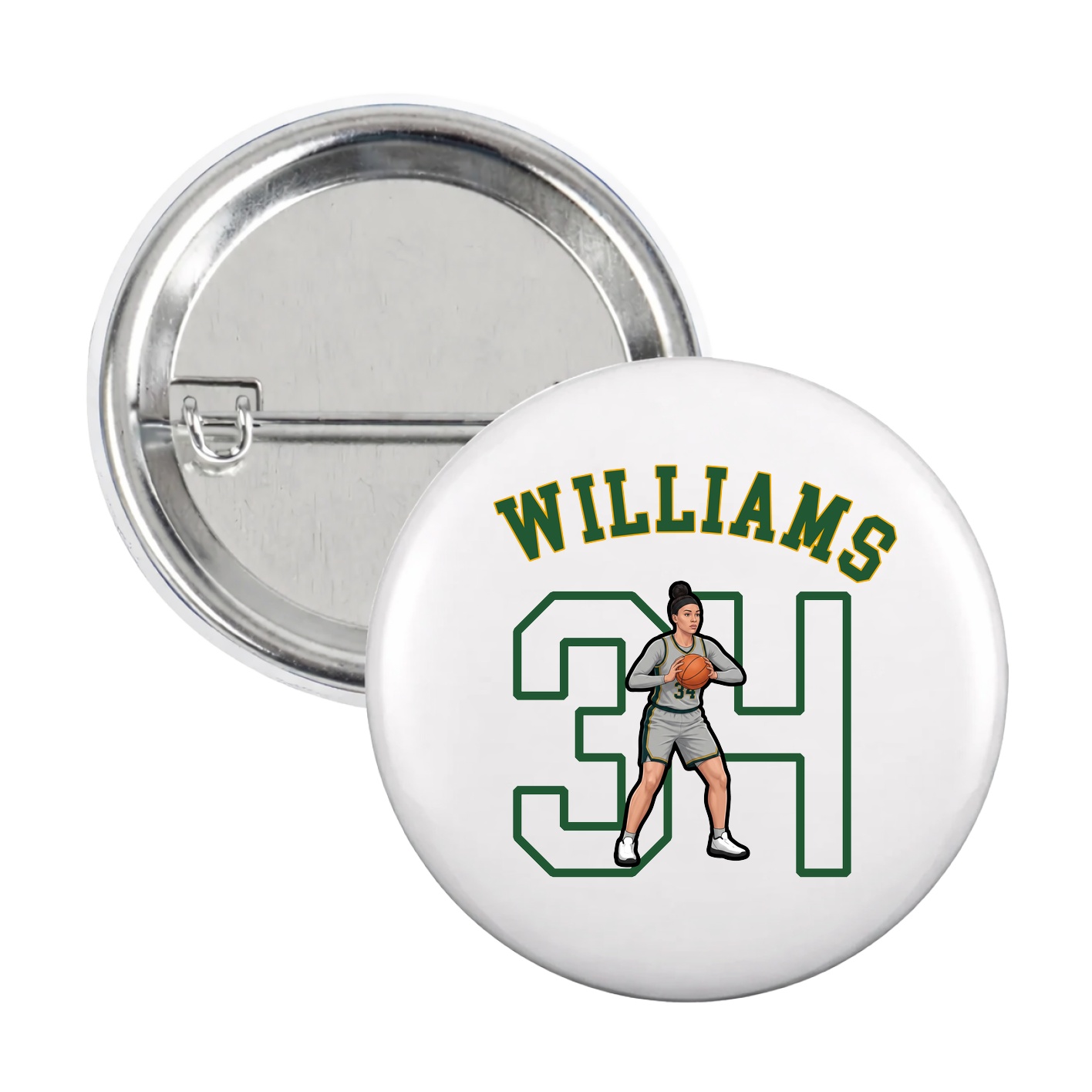 Game Day Button — Shirsey Arch in White