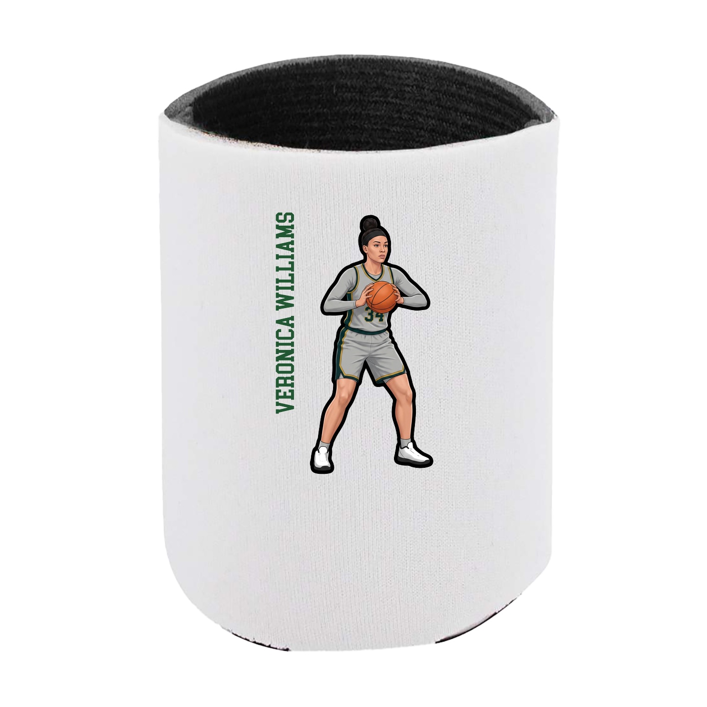 Can Holder — Name Vertical in White