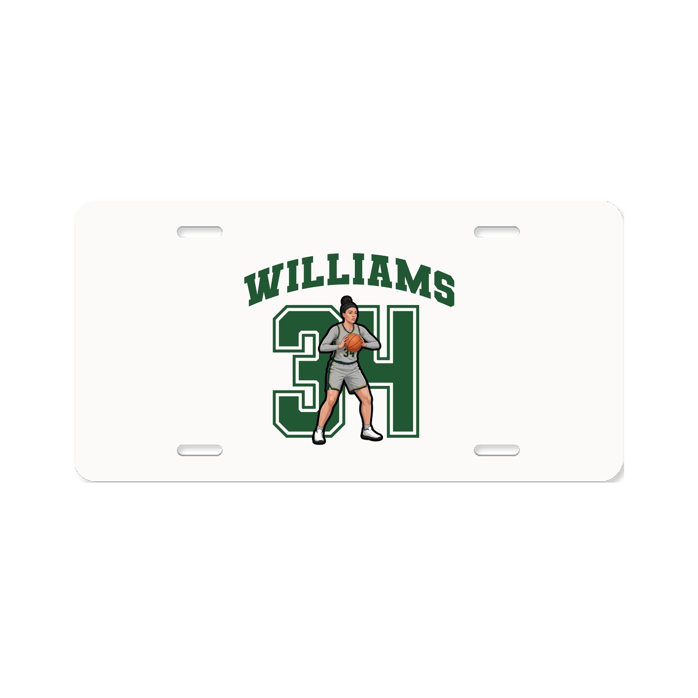 License Plate — Number in Classic