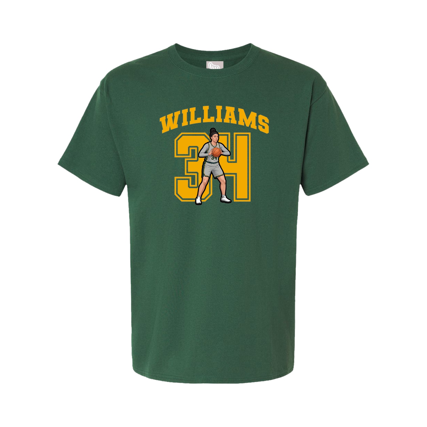 Youth Tee — Number in Green