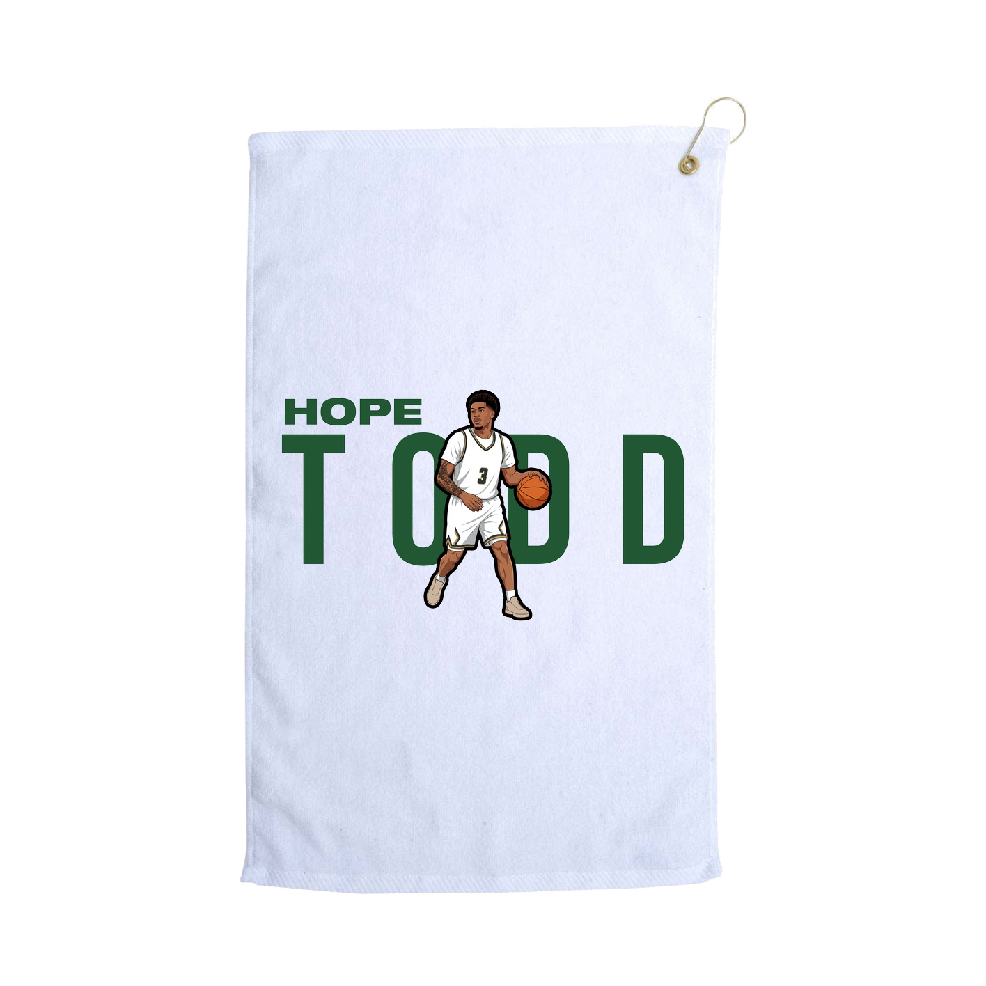Golf Towel — Player Name in White