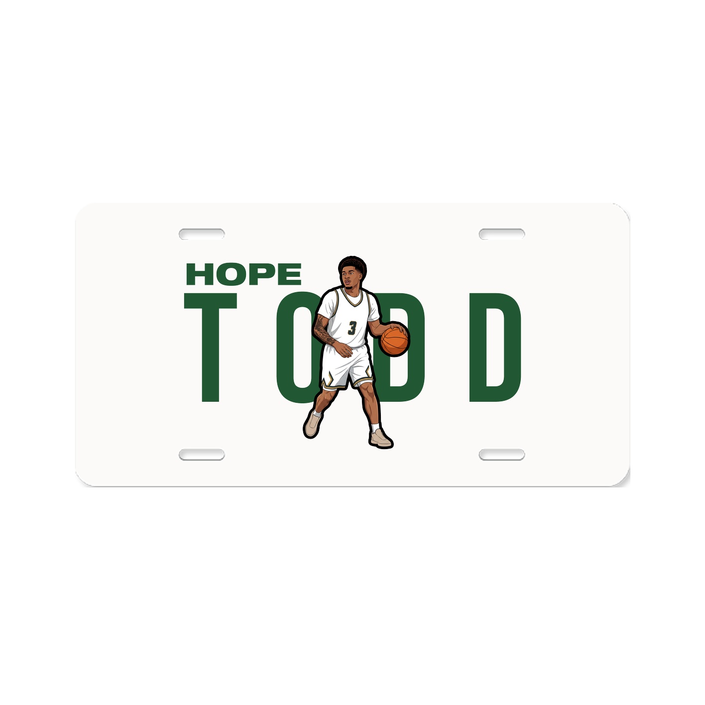 License Plate — Player Name in Classic