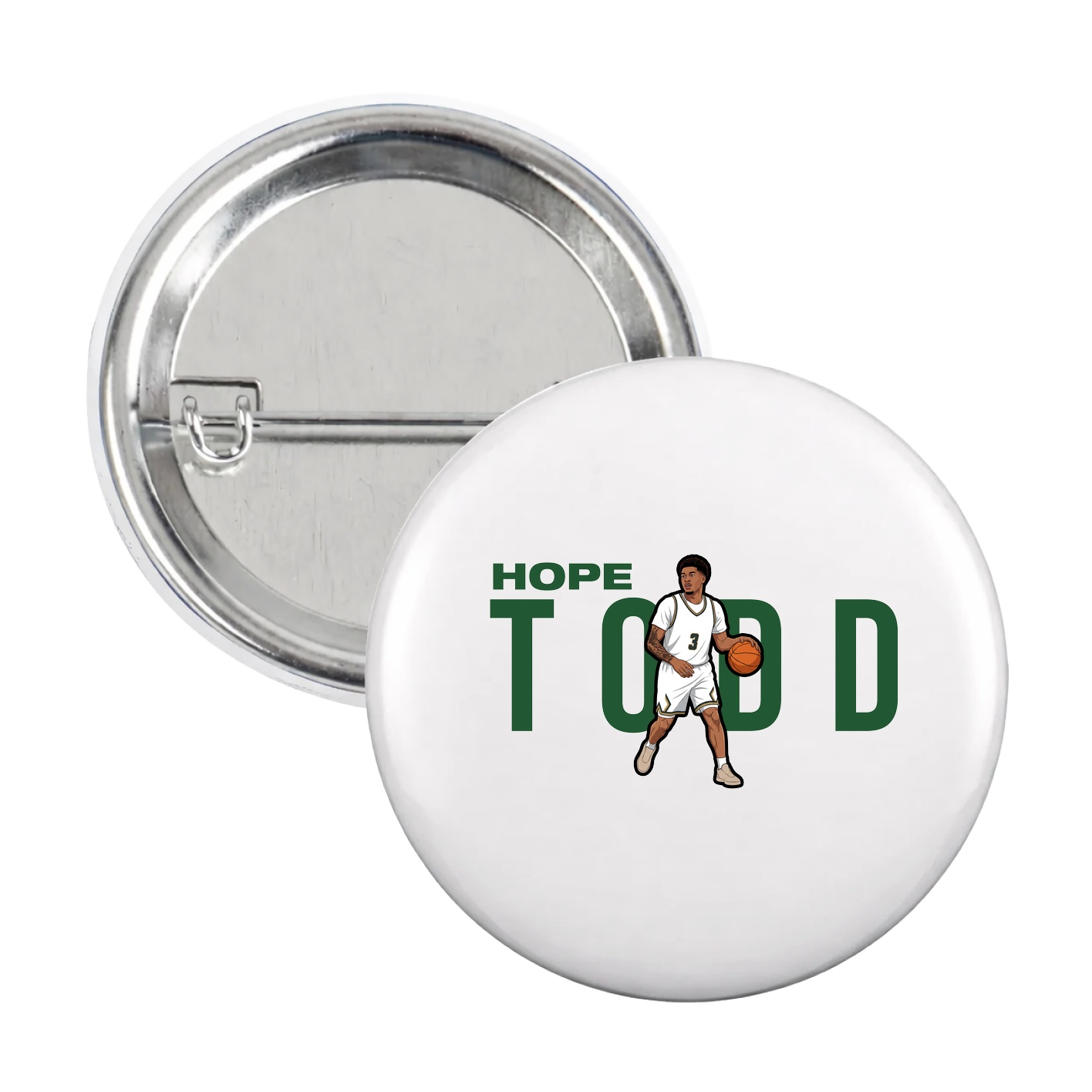 Game Day Button — Player Name in White