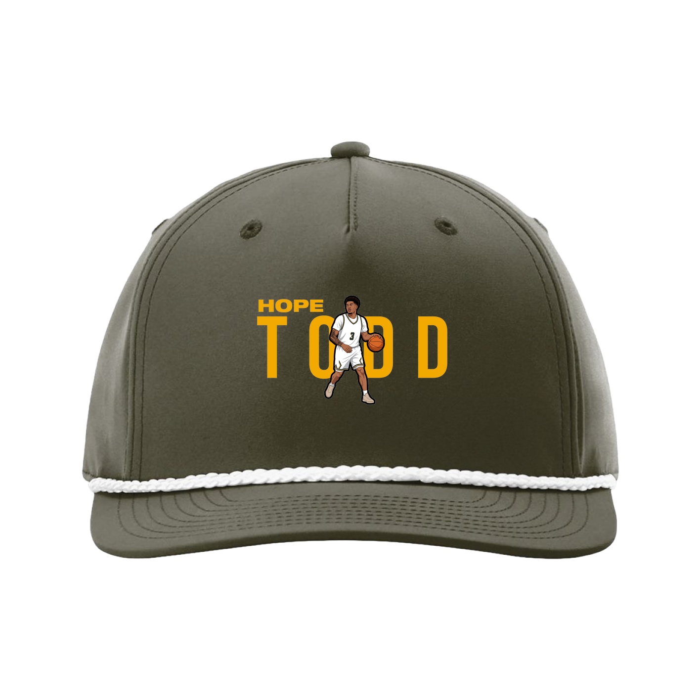 Five-Panel Classic Rope Cap — Player Name in Green