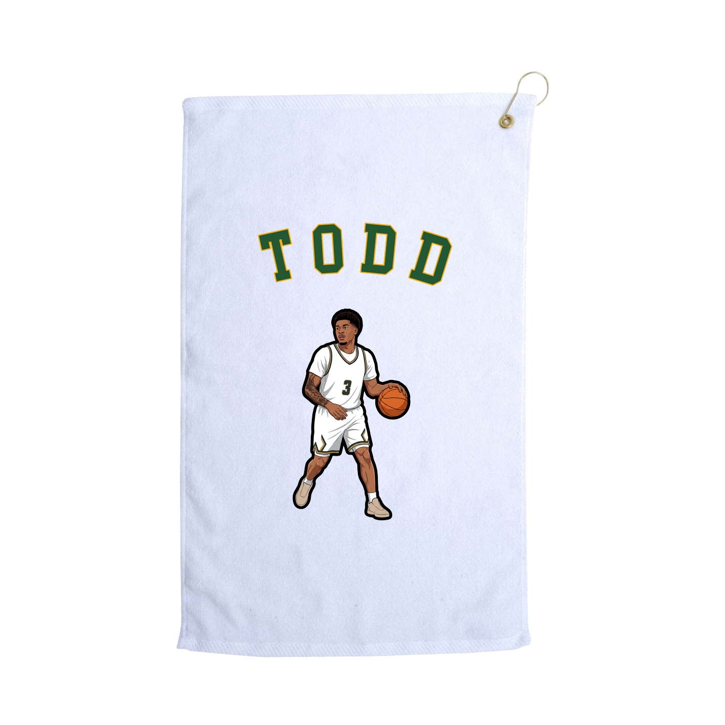 Golf Towel — Shirsey Arch in White