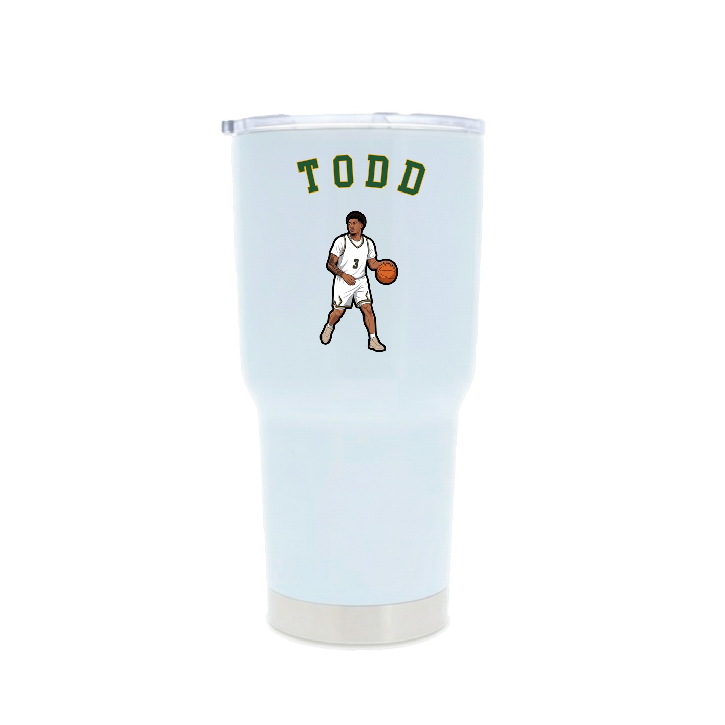 30oz Stainless Steel Tumbler — Shirsey Arch in White
