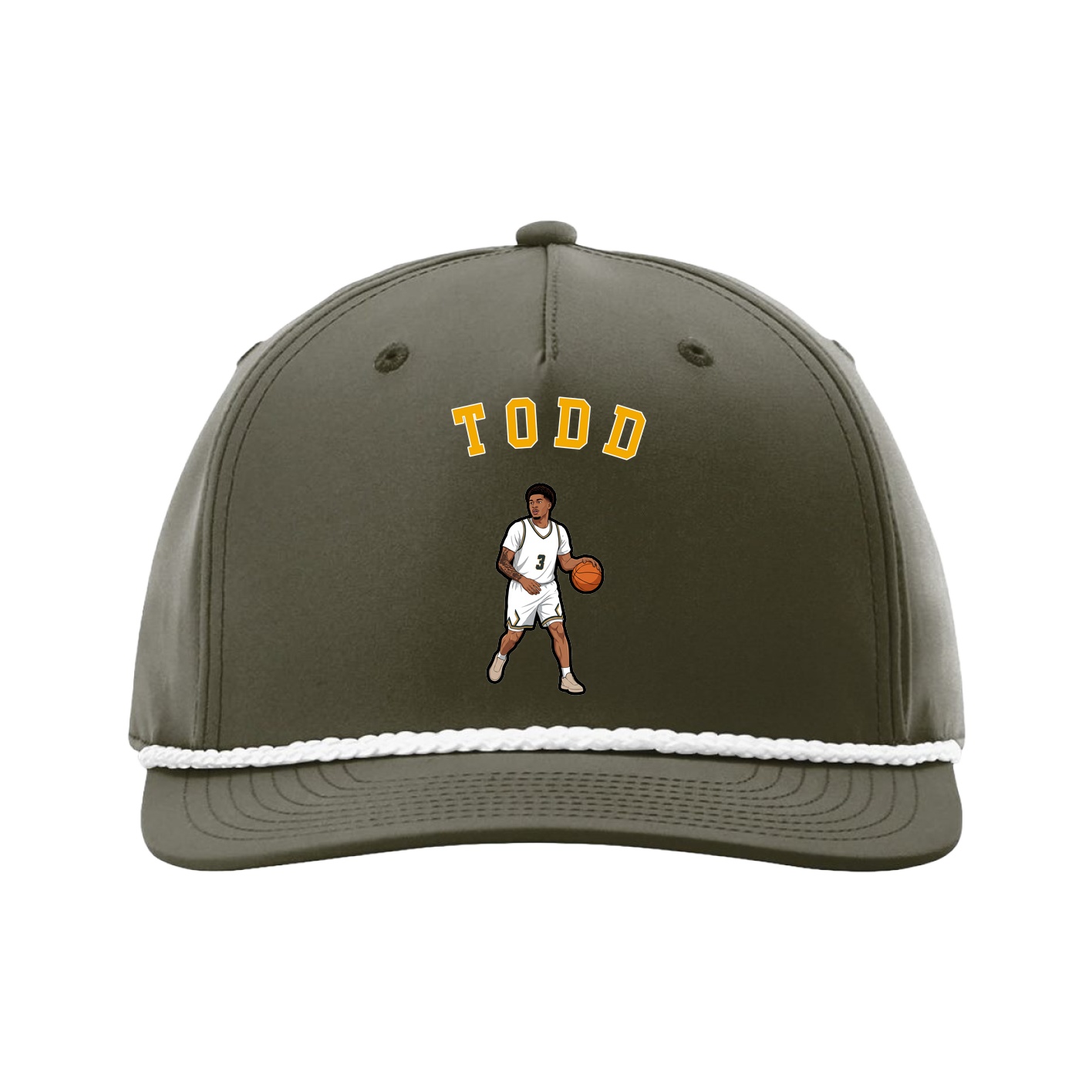 Five-Panel Classic Rope Cap — Shirsey Arch in Green