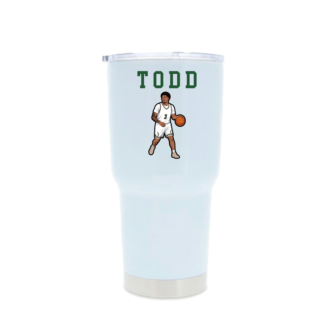 30oz Stainless Steel Tumbler — Shirsey in White