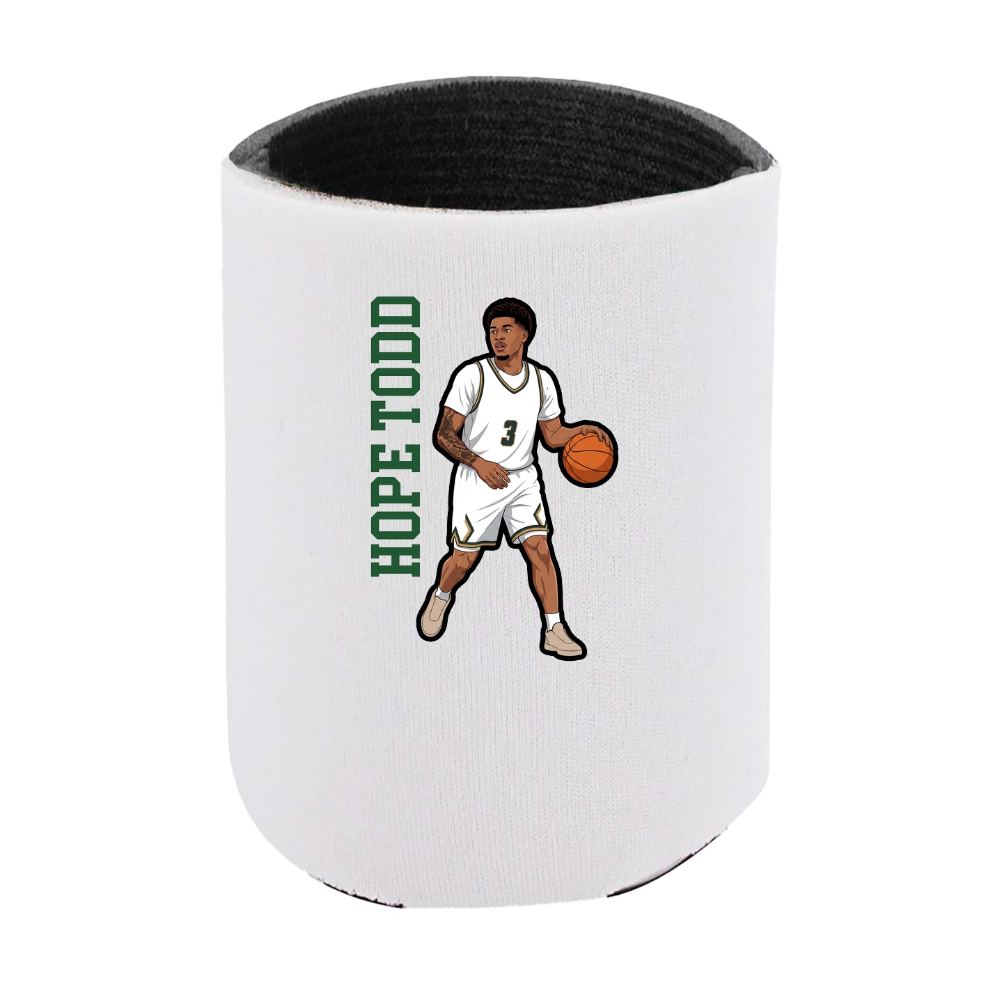 Can Holder — Name Vertical in White